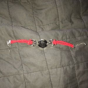 NC State Red Braid Bracelet